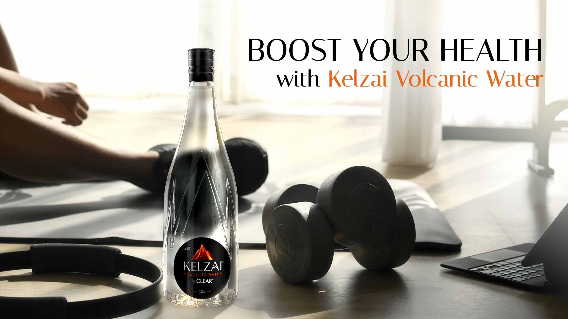 Kelzai Volcanic Water bottles, available in sparkling water and still water order now