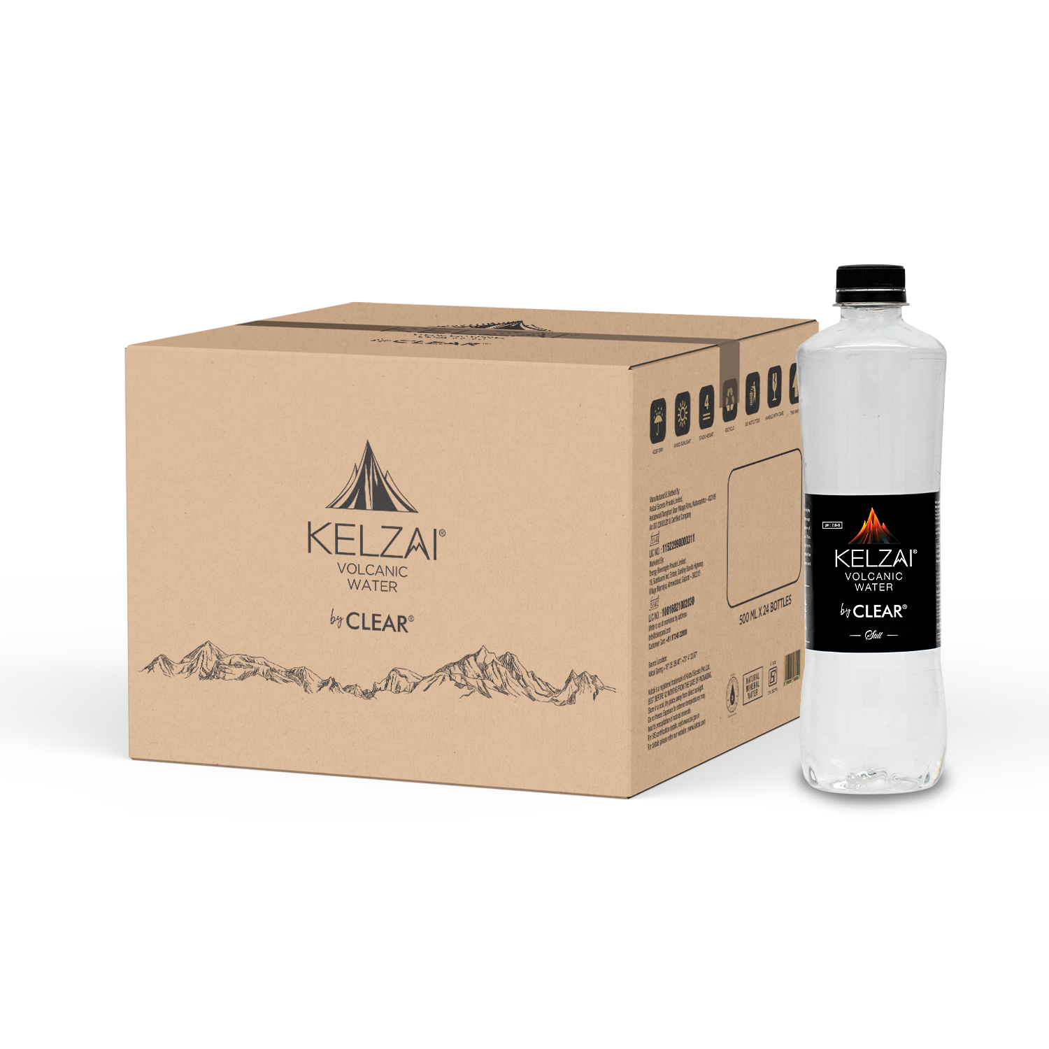 WATER PET BOTTLES 500 ML ( Pack of 24 bottles )

