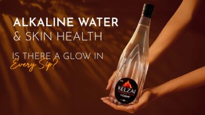 Naturally alkaline volcanic water rich in minerals for glowing skin