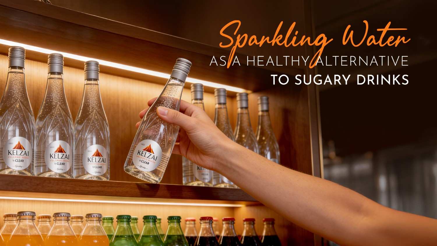 Sparkling water in India as a refreshing, sugar-free alternative to sugary beverages