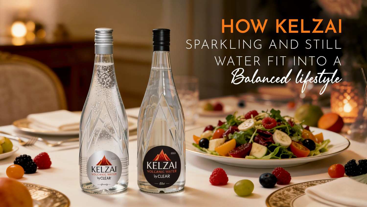 Sparkling water and still water